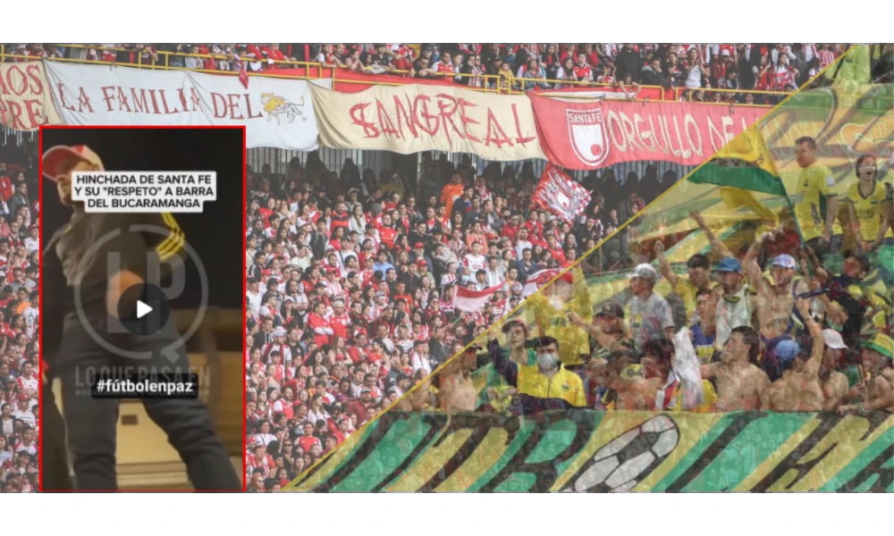 Video: Hinchas de Santa Fe Piden Respeto para los Seguidores del Atlético Bucaramanga