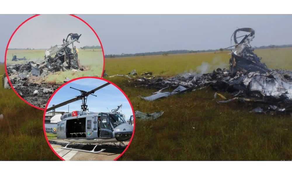 Ocho militares  de la fuerza aérea colombiana murieron tras estrellarse el helicóptero en el que iban