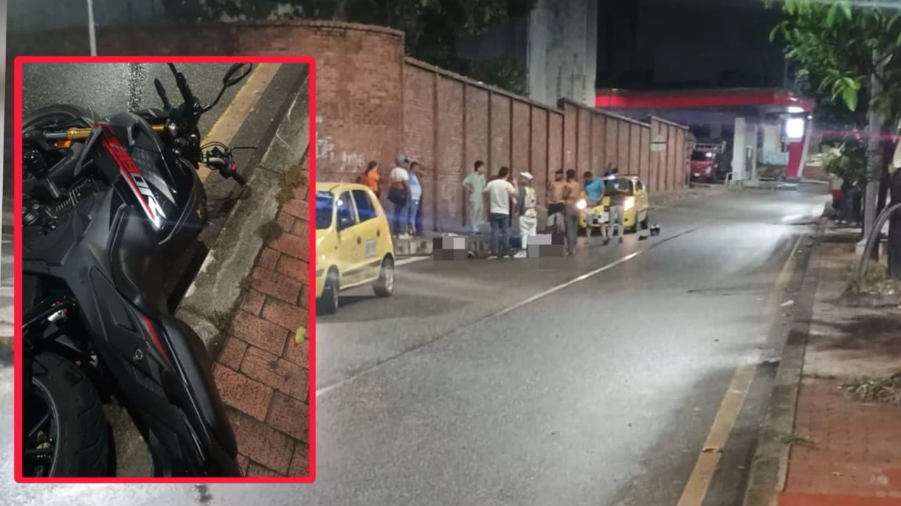 Juan Pablo Mantilla el motociclista murió tras accidentarse en  la carrera 15