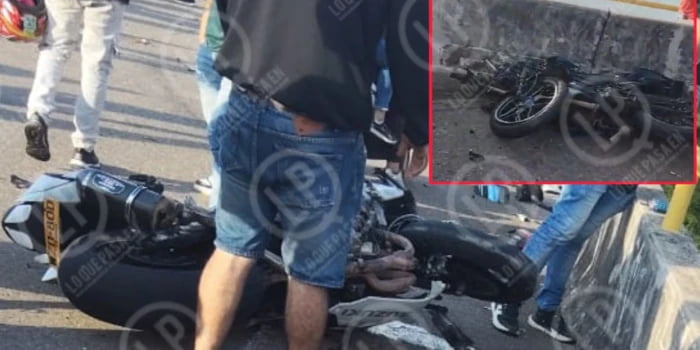 Dos muertos y una mujer herida dejo choque de dos motocicletas en la via a la hidroelectrica