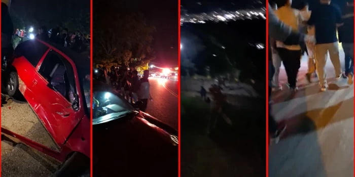Seis personas resultaron lesionadas en accidente de tránsito en la vía al aeropuerto de Lebrija