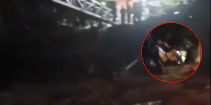 Video: Motociclista se salvó de morir arrastrado por corriente de río de Hato