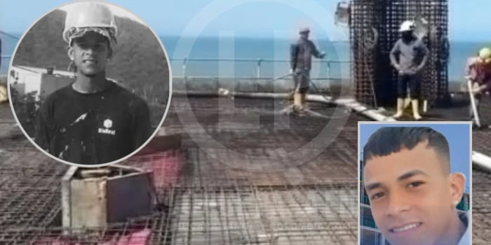 En su segundo día de trabajo perdio la vida al caer de una altura de 15 metros.