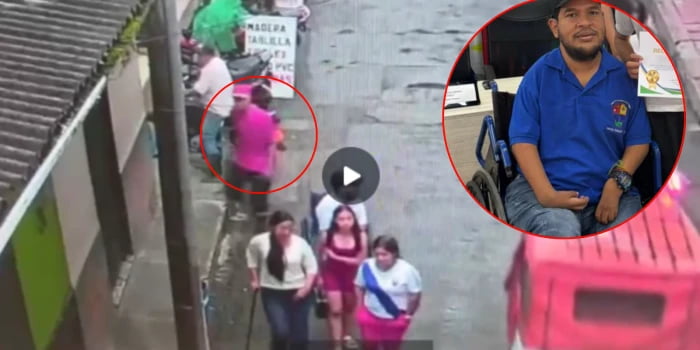 Video captó momento en que menor asesinó a un concejal en silla de ruedas