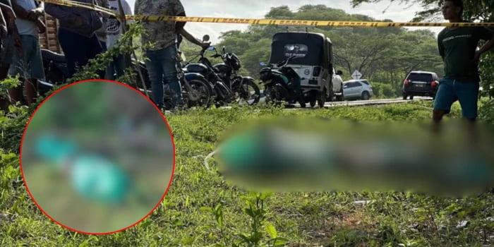 Terror: Aparece cadáver maniatado y envuelto en sacos a un costado de un camino