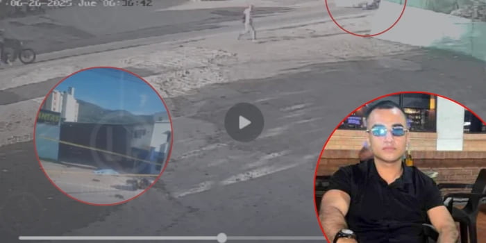 Diego el motociclista que murió tras chocar con un bus. Todo quedó en video