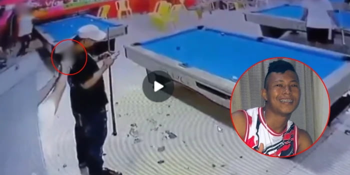 Video: Asesinan a hombre con detención domiciliaria dentro de billar