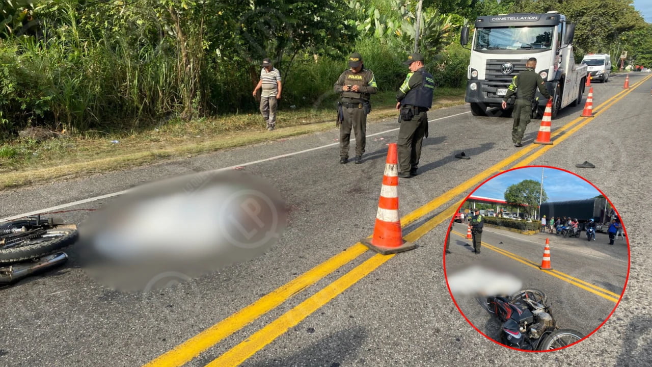 Motociclista de 17 años perdió la vida tras chocar con un tractocamión