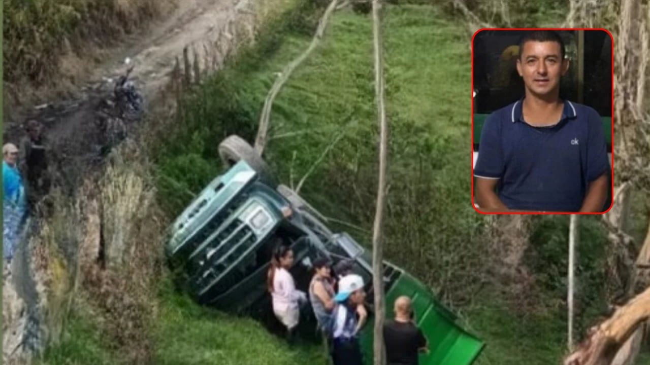 Conductor murió al caer a un abismo con su volqueta mientras trabajaba