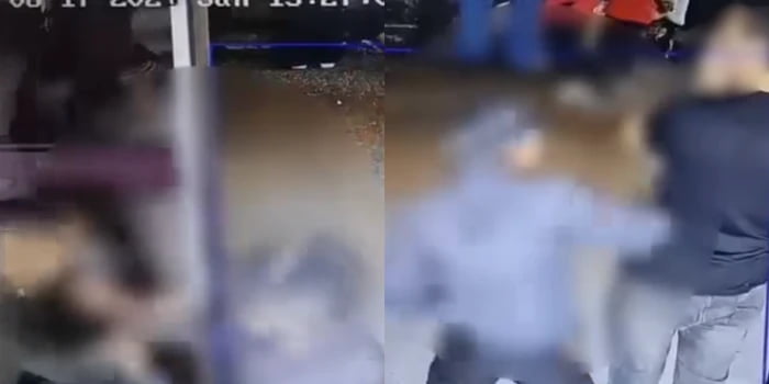 Video: adulto mayor atacó con cuchillo a 2 personas en el terminal