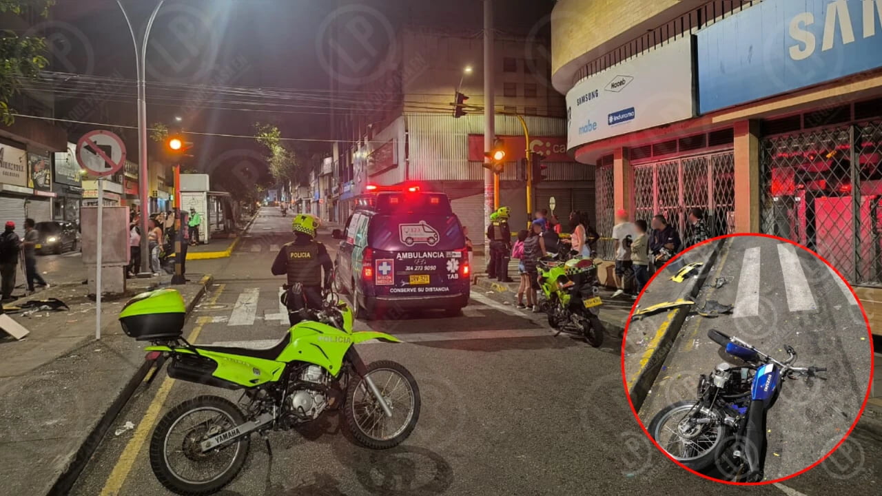 Motociclista murió tras choque con un taxi que se dio a la fuga en Bucaramanga