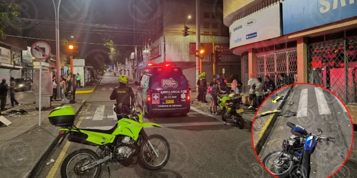Motociclista murió tras choque con un taxi que se dio a la fuga en Bucaramanga