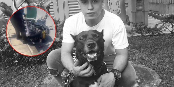 Joven murió arrollado por una moto por evitar andén intransitable.