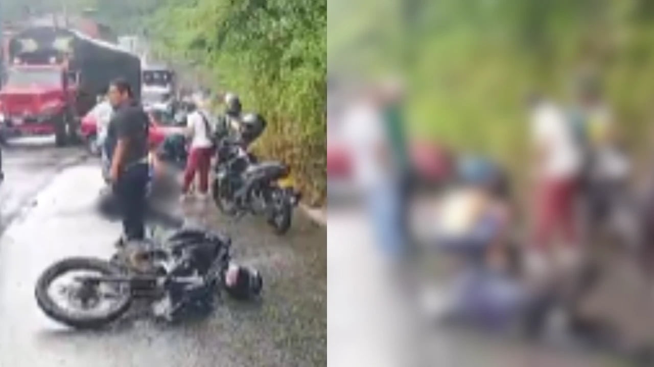 Motociclista y menor gravemente heridos tras choque con tractomula en Morrorico