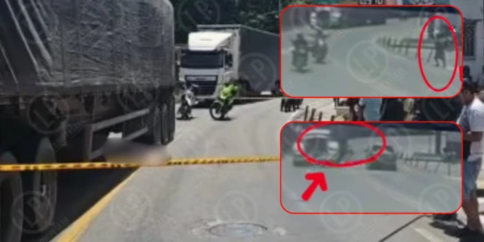 Hombre murió al ser arrollado por tractocamión frente al Parque El Gallineral