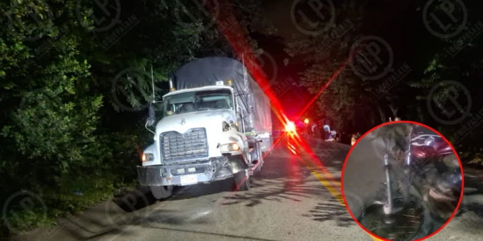 ATENCIÓN: Motociclista perdió la vida en choque con tractocamión en la vía Bucaramanga – San Alberto