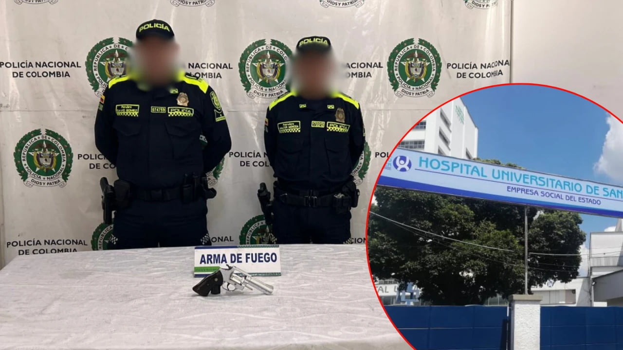 Hombre que amenazó a un Policía en Bucaramanga terminó herido y capturado