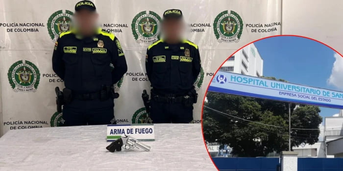 Hombre que amenazó a un Policía en Bucaramanga terminó herido y capturado