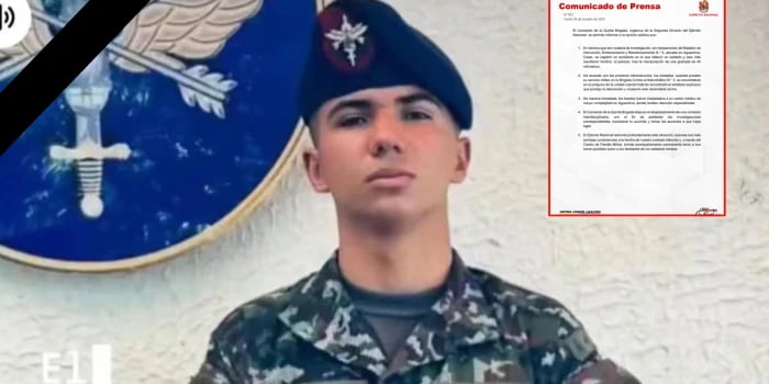 Jeider Rojas, soldado que murió en explosión de granada en base del Ejército