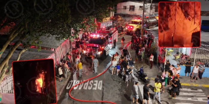 Incendio devastador en 12 de Octubre dejó heridos graves y 30 casas calcinadas