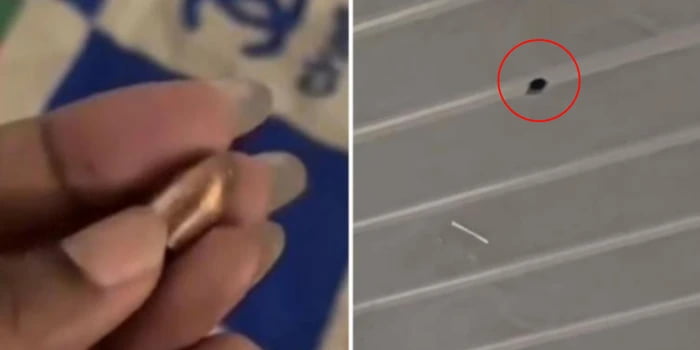 Bala perdida atravesó una pared y cayó en la cama de un niño