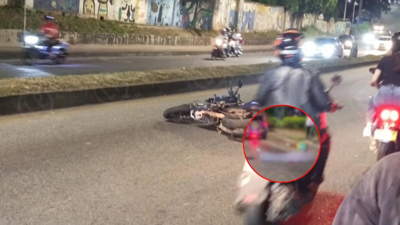 Adulto mayor murió arrollado por motocicleta en la autopista a Piedecuesta