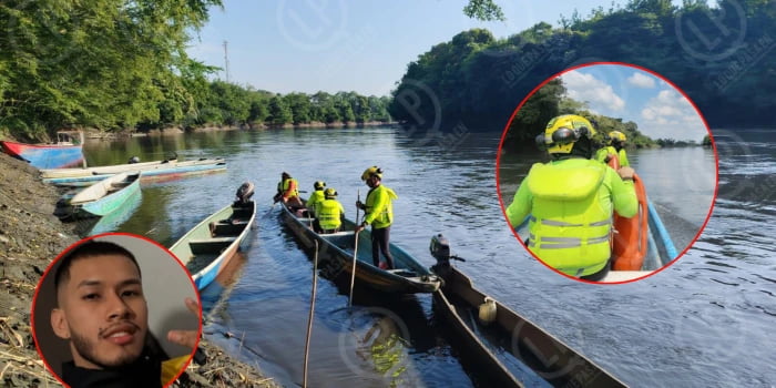 Tragedia en el río Carare: buscan a Bryan Alexis Molina, joven desaparecido