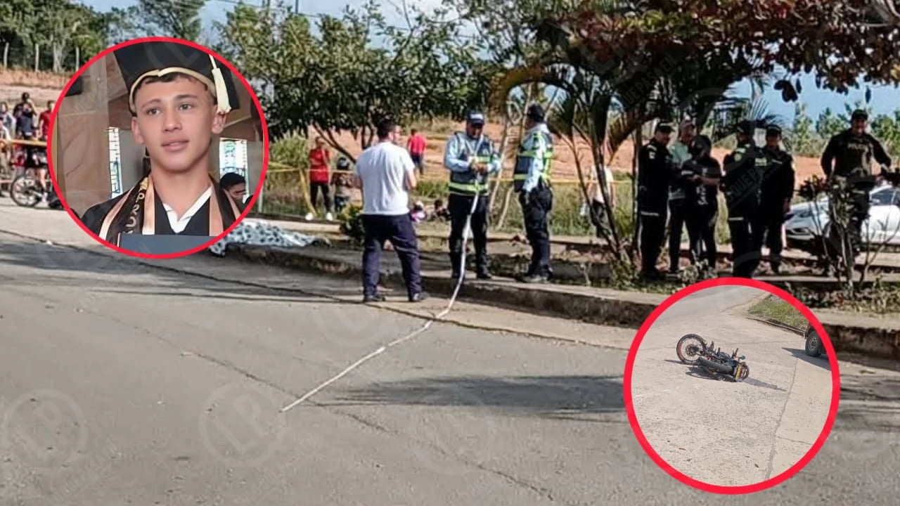Henry, el motociclista que murió tras chocar con un árbol en la vía San Gil–Barichara.