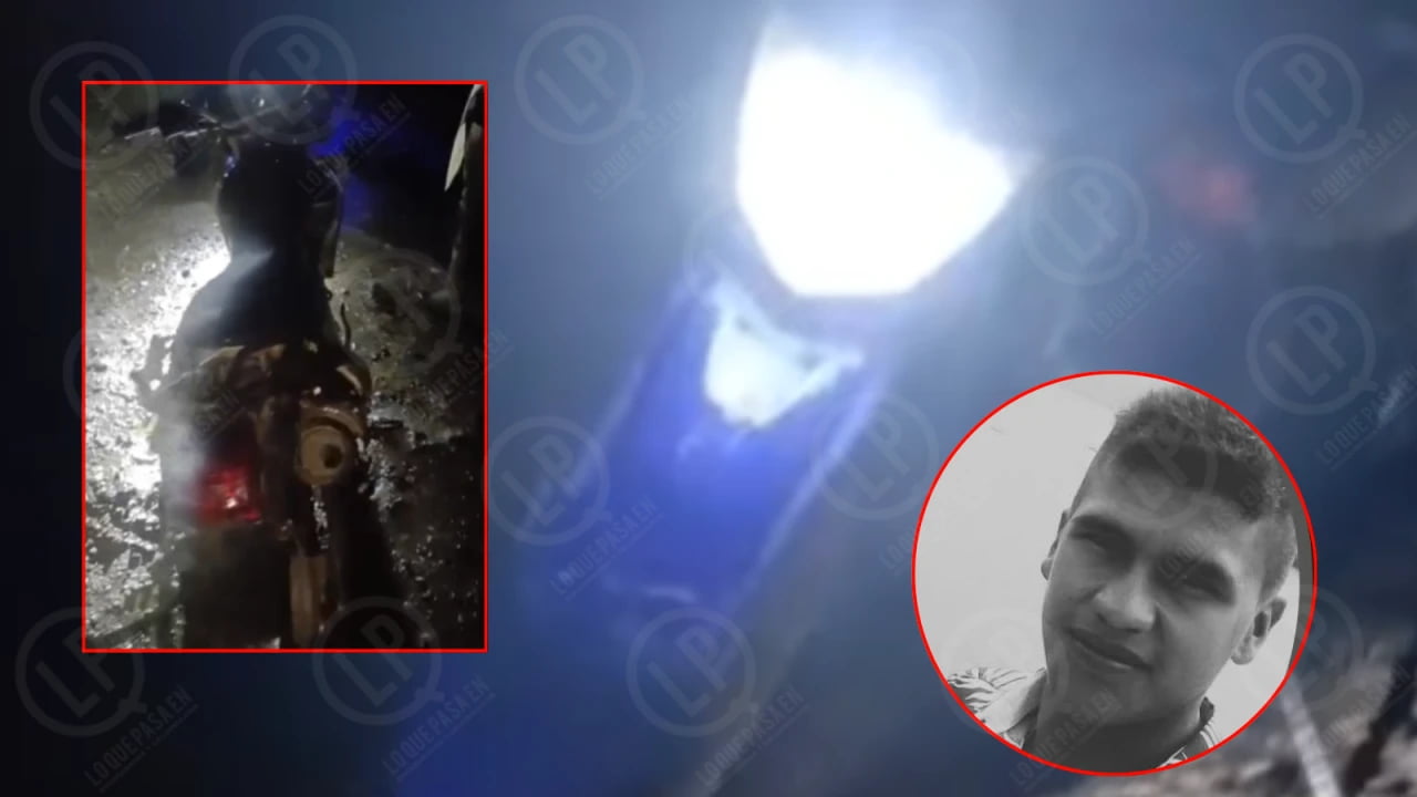 Joven de 26 años murió en accidente, su ruana se habría enredado en la motocicleta.