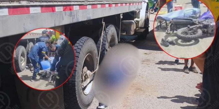 Pareja de esposos pierde la vida tras ser embestida por camión en el norte de Bucaramanga.