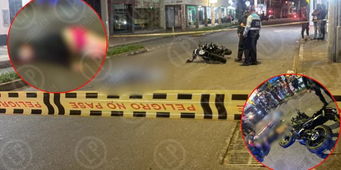 Mujer murió tras ser arrollada por una motocicleta cuando cruzaba la vía