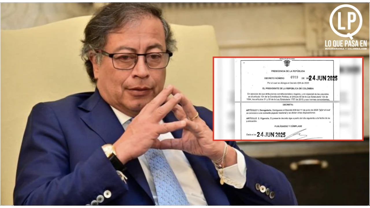 Presidente Petro deroga decreto que convocaba consulta popular tras aprobación de la reforma laboral en el Congreso