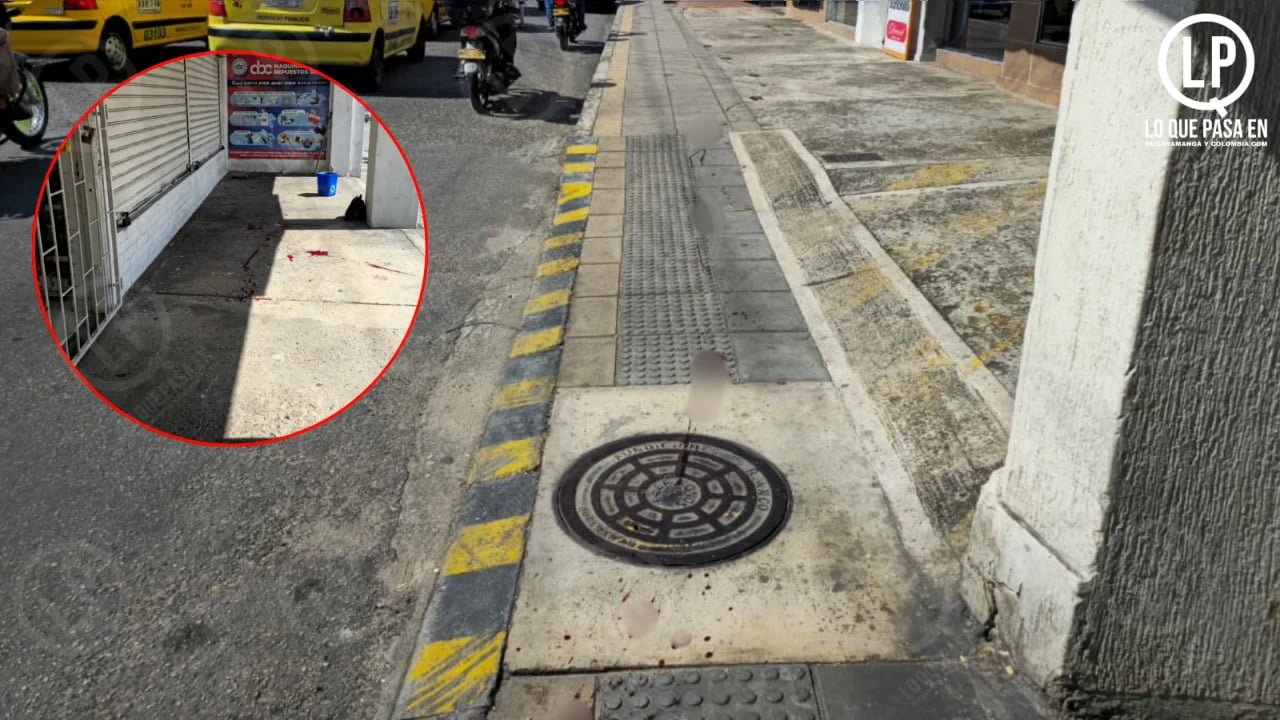 Violenta riña en el centro de Bucaramanga dejó un hombre herido y un capturado