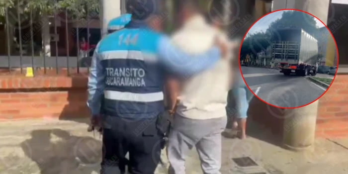 Video: Conductor ebrio arrolló a agente de tránsito en Bucaramanga y huyó.