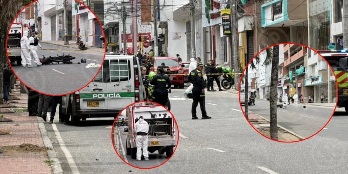 Lo persiguieron en moto y lo acribillaron en plena vía en Bucaramanga.