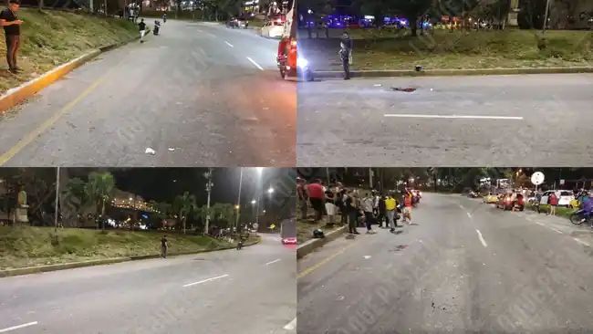 Madre e hija iban en moto cuando sufrieron accidente en Piedecuesta, una de ellas murio