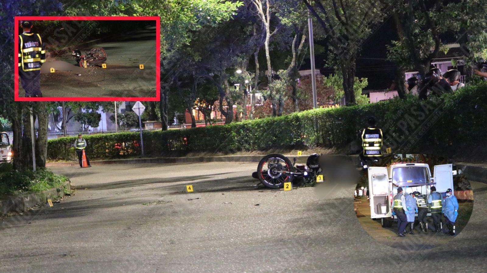 A Ronier le gano la curva, no soporto el golpe y murió en la transversal oriental