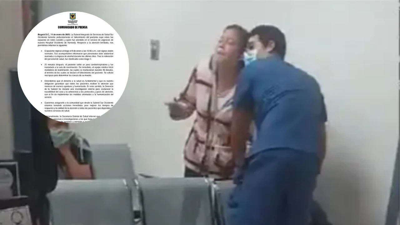 Hombre fallece mientras esperaba atención en urgencias del Hospital de Kennedy