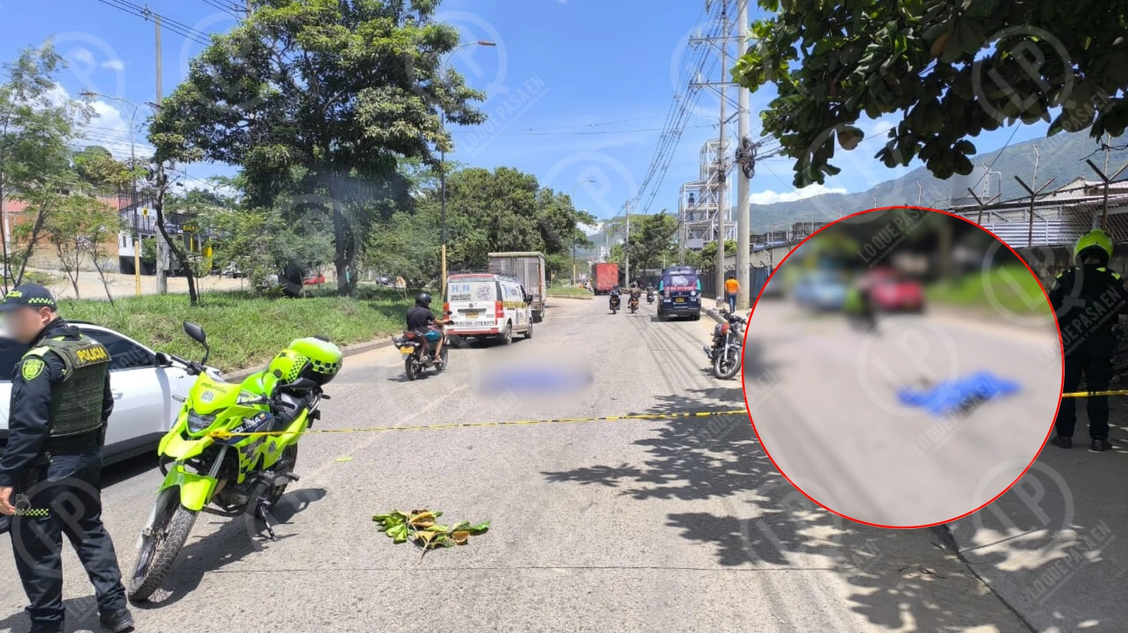 Mujer murió en vía pública en Chimitá, bajo el sofocante sol del mediodía