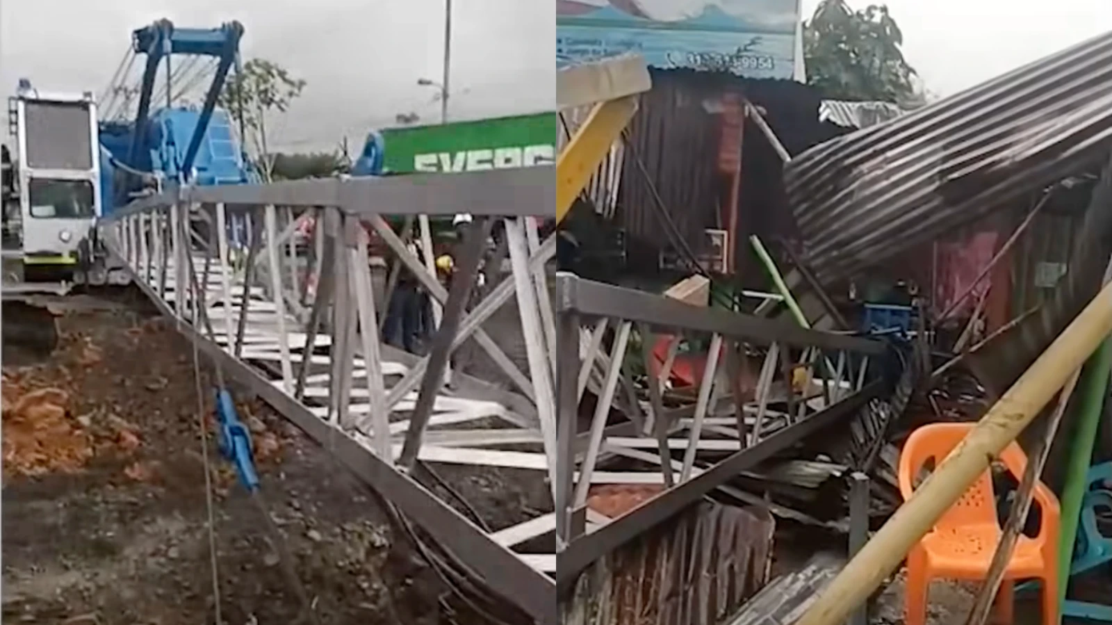 Grúa perdió el control y provocó accidente que cobró la vida de un menor